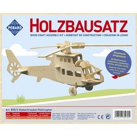 PEBARO 850/3 - Holzbausatz Hubschrauber, 24 Teile, Holzkonstruktion zum Zusammenstecken von Peter Bausch GmbH & Co. KG