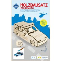 PEBARO 851/3L - Holzbausatz Polizeiauto, Laser cut Bastelset von Peter Bausch GmbH & Co. KG