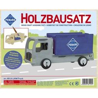 PEBARO 851/4 - Holzbausatz LKW, 24 Teile, Holzkonstruktion zum Zusammenstecken von Peter Bausch GmbH & Co. KG