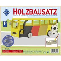PEBARO 851/6 - Holzbausatz Bus, 20 Teile, Holzkonstruktion zum Zusammenstecken von Peter Bausch GmbH & Co. KG