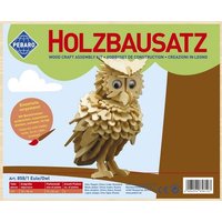 PEBARO 858/1 - Holzbausatz Eule, 147 Teile, Holzkonstruktion zum Zusammenstecken von Peter Bausch GmbH & Co. KG