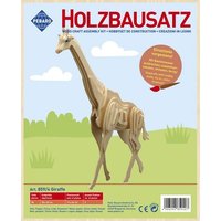 PEBARO 859/4 - Holzbausatz Giraffe, 38 Teile, Holzkonstruktion zum Zusammenstecken von Peter Bausch GmbH & Co. KG