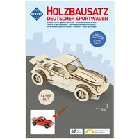 PEBARO 865/4L - Holzbausatz Deutscher Sportwagen Lasercut, 67 Teile, Holzkonstruktion zum Zusammenstecken von Peter Bausch GmbH & Co. KG