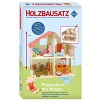 PEBARO 880 - Holzbausatz Puppenhaus mit Möbeln, 11+241 Teile, Holzkonstruktion zum Zusammenstecken PEBARO 880 - Holzbausatz Puppenhaus mit Möbeln, 11+241 Teile, Holzkonstruktion zum Zusammenstecken von Peter Bausch GmbH & Co. KG