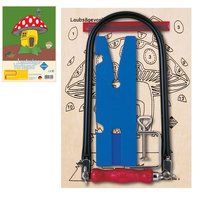 PEBARO 915 - Laubsäge-Set mit Holzvorlage Pilzhütte, 10 Teile von Peter Bausch GmbH & Co. KG