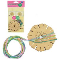 PEBARO KBL1-SET - Knüpfblüte Set aus Holz mit Knüpfgarn und Gebrauchsanleitung, zur Herstellung von Bändern PEBARO KBL1-SET - Knüpfblüte Set aus Holz mit Knüpfgarn und Gebrauchsanleitung, zur Herstellung von Bändern von Peter Bausch GmbH & Co. KG