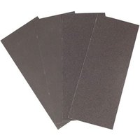 PEBARO L196 - Schmirgelpapier-Set, 4 Bögen je 28 x 11,5 cm, Korn 60, 100, 180, 220, in Polybeutel von Peter Bausch GmbH & Co. KG