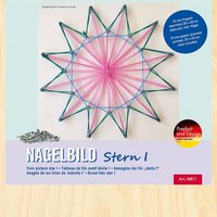 PEBARO NB11 - Nagelbild Stern I, Fadenbild, 20x20cm, Bastelset von Peter Bausch GmbH & Co. KG