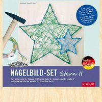 PEBARO NB12-SET - Nagelbild-Set Stern II, Fadenbild, 20x20cm, Bastelset von Peter Bausch GmbH & Co. KG