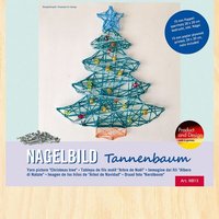 PEBARO NB13 - Nagelbild Tannenbaum, Fadenbild, 20x20cm, Bastelset von Peter Bausch GmbH & Co. KG
