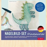 PEBARO NB3-SET - Nagelbild-Set Dinosaurier, Fadenbild 20x20cm, String Art Bastelset inkl. Garn, Hammer und Nägel PEBARO NB3-SET - Nagelbild-Set Dinosaurier, Fadenbild 20x20cm, String Art Bastelset inkl. Garn, Hammer und Nägel von Peter Bausch GmbH & Co. KG