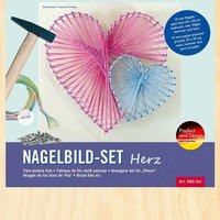 PEBARO NB6-SET - Nagelbild-Set Herz, Fadenbild 20x20cm, String Art Bastelset inkl. Garn, Hammer und Nägel PEBARO NB6-SET - Nagelbild-Set Herz, Fadenbild 20x20cm, String Art Bastelset inkl. Garn, Hammer und Nägel von Peter Bausch GmbH & Co. KG