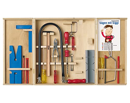 PETER BAUSCH Pebaro 407 Qualitäts-Laubsägeschrank, 24 Teile, komplettes Set im Holzschrank, Stahlwerkzeuge, Laubsägebogen und Säge für Metall made in Germany, Basteln mit Holz, Bastelset, Geschenkidee für Kinder PETER BAUSCH Pebaro 407 Qualitäts-Laubsägeschrank, 24 Teile, komplettes Set im Holzschrank, Stahlwerkzeuge, Laubsägebogen und Säge für Metall made in Germany, Basteln mit Holz, Bastelset, Geschenkidee für Kinder von Pebaro