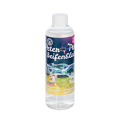 PeterPat Wunderseifenblasenkonzentrat, 0,25 Liter Riesenseifenblasen, Konzentrat ergibt 2,75 Liter Seifenblasen Flüssigkeit, Seifenblasenwasser von Peter Pat