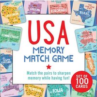 USA Memory Match Game (Set of 100 Cards) von Peter Pauper Press Inc.