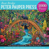 Bear Bridge 1000-Piece Jigsaw Puzzle (Gold Foil Highlights) von Peter Pauper Press