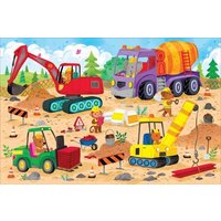 Construction Site Kids' Floor Puzzle (48 Pieces) (36 Inches Wide X 24 Inches High) von Peter Pauper Press