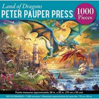 Land of Dragons 1000-Piece Jigsaw Puzzle (Gold Foil Highlights) von Peter Pauper Press