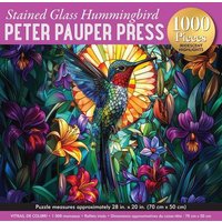 Stained Glass Hummingbird 1000-Piece Jigsaw Puzzle (Gold Foil Highlights) von Peter Pauper Press