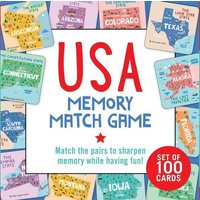 USA Memory Match Game (Set of 100 Cards) von Peter Pauper Press