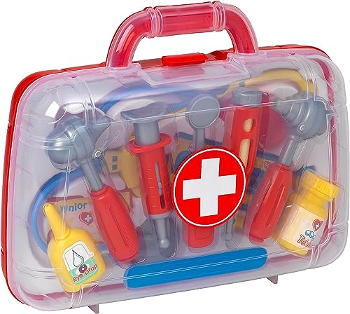 Medizinische Tragetasche für Kinder von Peterkin: Die perfekte Arzt-Tragetasche für Ihre Kleinen unterwegs | Rollenspielspielzeug | Alter: 3 Jahre + | Rot Medizinische Tragetasche für Kinder von Peterkin: Die perfekte Arzt-Tragetasche für Ihre Kleinen unterwegs | Rollenspielspielzeug | Alter: 3 Jahre + | Rot von Peterkin