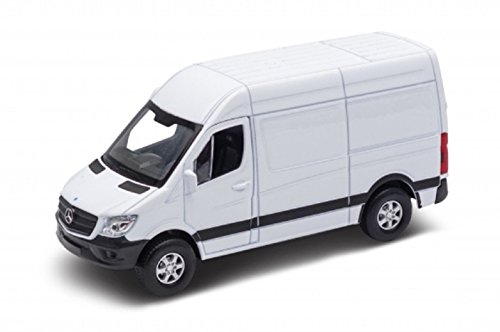 Peterkin Weißes Mercedes Benz Sprinter-Spielzeugfahrzeug, Druckguss, Pull Back & Go Van, Druckguss-Fahrzeuge, ab 3 Jahren von Peterkin