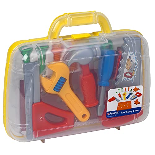 Peterkin 2524 Kinderspielzeug Werkzeugkoffer Peppa Wutz Spielwerkzeuge, rot, carrycase von Peterkin