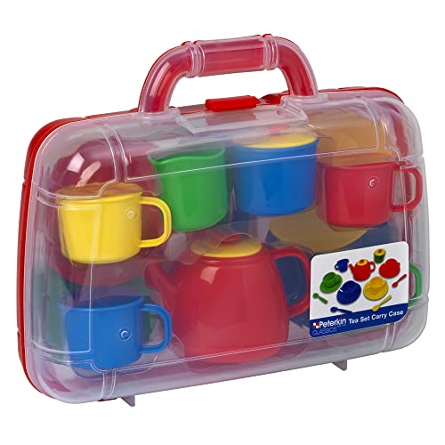 Peterkin Tee-Set für Kinder, Tragetasche, Primärfarben, Sortiert, 31 x 26 x 9 cm Peterkin Tee-Set für Kinder, Tragetasche, Primärfarben, Sortiert, 31 x 26 x 9 cm von Peterkin