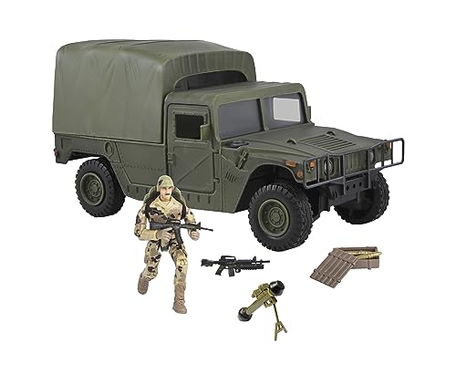 Peterkin 72462 World Peacekeepers Humvee Soft Top & Figuren Actionfigur grün von Peterkin