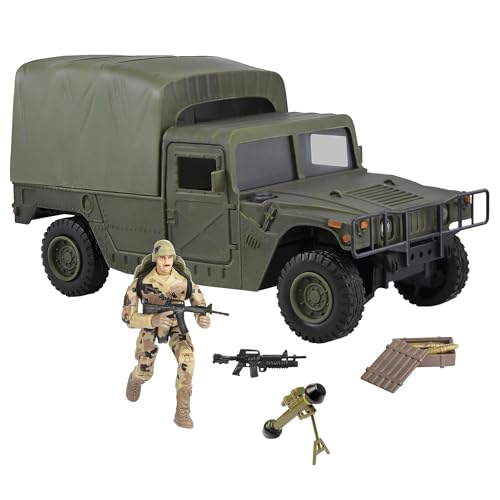 Peterkin 72462 World Peacekeepers Humvee Soft Top & Figuren Actionfigur grün von Peterkin