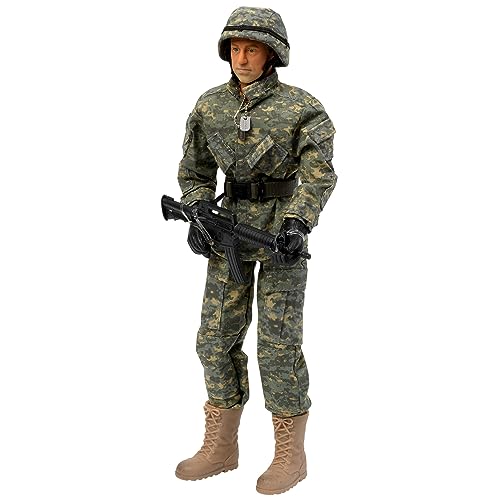 Peterkin 74711 World Peacekeepers Airborne Infantryman Actionfigur und Zubehör, Grau von Peterkin