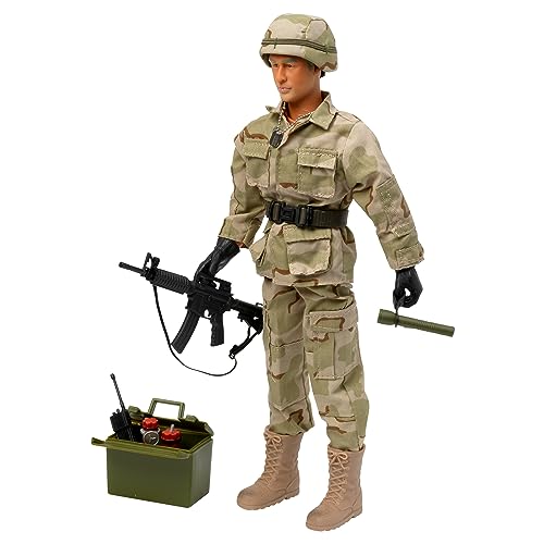 Peterkin World Peacekeeper Actionfigur und Zubehör, 30,5 cm großer EOD-Techniker, Maßstab 1:6, Actionfiguren und Zubehör, ab 3 Jahren, Tarnfarben Peterkin World Peacekeeper Actionfigur und Zubehör, 30,5 cm großer EOD-Techniker, Maßstab 1:6, Actionfiguren und Zubehör, ab 3 Jahren, Tarnfarben von Peterkin