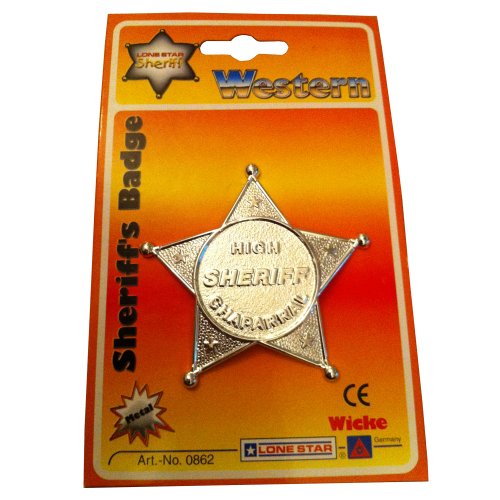 Sohni Wicke Sheriff Stern aus Metall von Peterkin