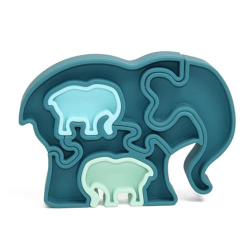 3D-Puzzle, Silikon, Elefant, Grün von Petikids