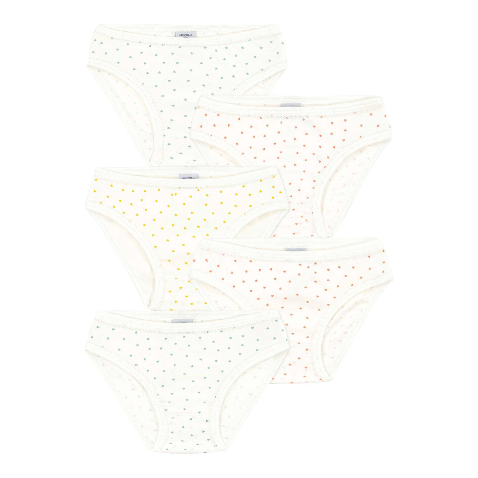 Petit Bateau 5er-Pack Slips Herzen von Petit Bateau