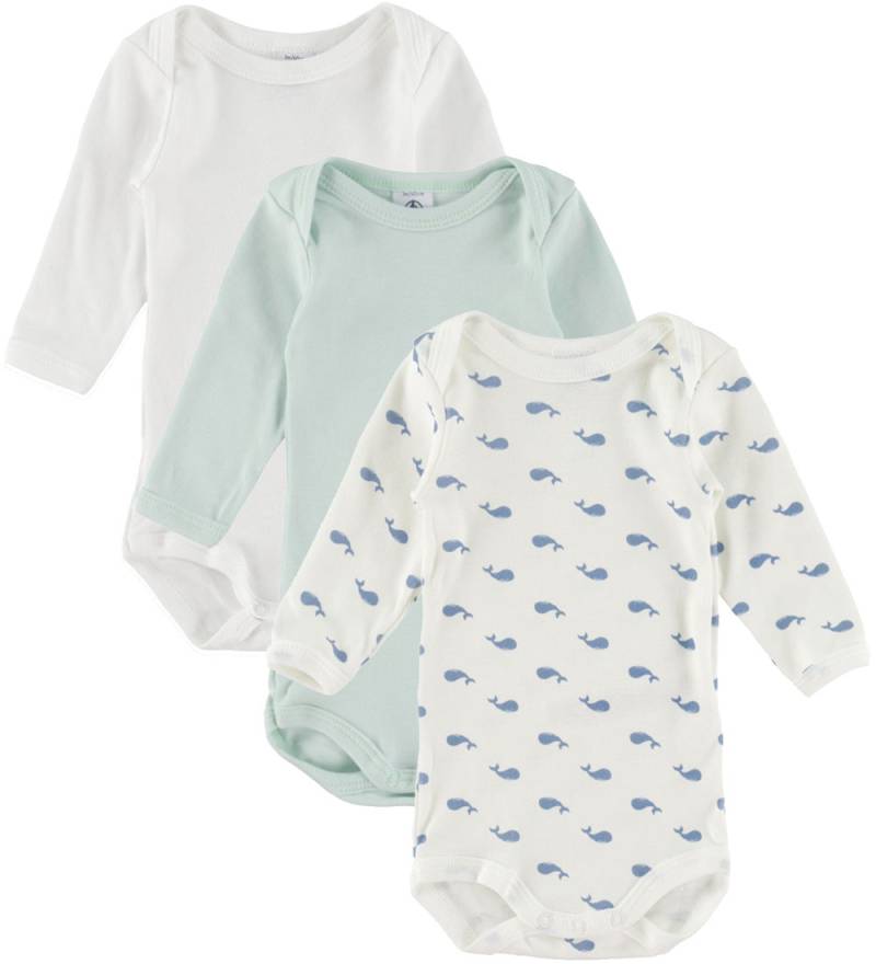 Petit Bateau Body l/ä - 3er-Pack - Weiß/Blau/Grün - Petit Bateau - 18 mt - Body L/Ä Petit Bateau Body l/ä - 3er-Pack - Weiß/Blau/Grün - Petit Bateau - 18 mt - Body L/Ä von Petit Bateau