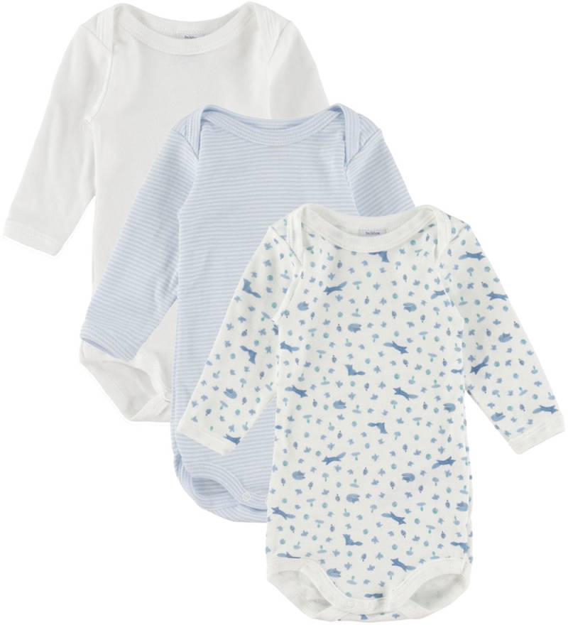 Petit Bateau Body l/ä - 3er-Pack - Weiß/Blau - Petit Bateau - 18 mt - Body L/Ä Petit Bateau Body l/ä - 3er-Pack - Weiß/Blau - Petit Bateau - 18 mt - Body L/Ä von Petit Bateau