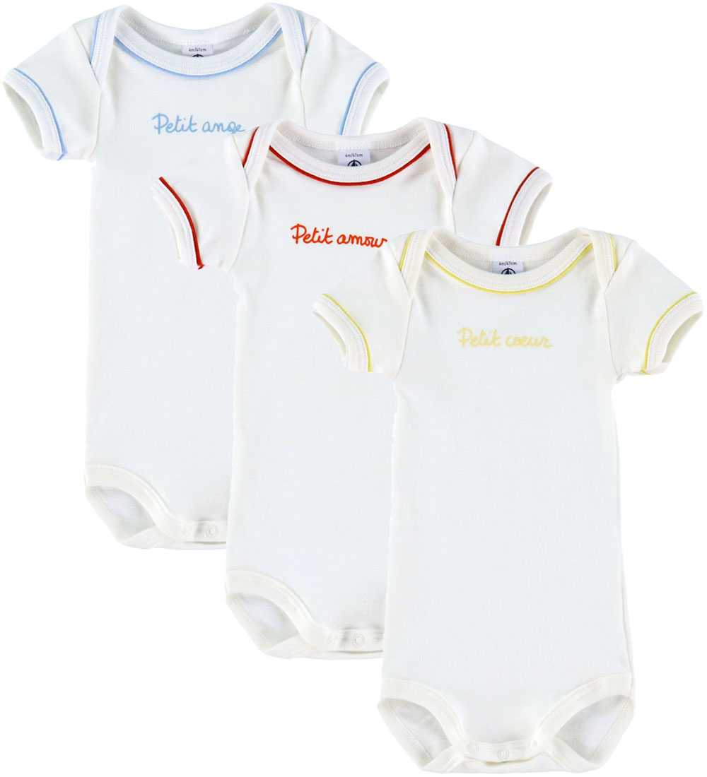 Petit Bateau Bodys k/ä - 3er-Pack - Weiß m. Print - Petit Bateau - 12 mt - Body K/Ä Petit Bateau Bodys k/ä - 3er-Pack - Weiß m. Print - Petit Bateau - 12 mt - Body K/Ä von Petit Bateau