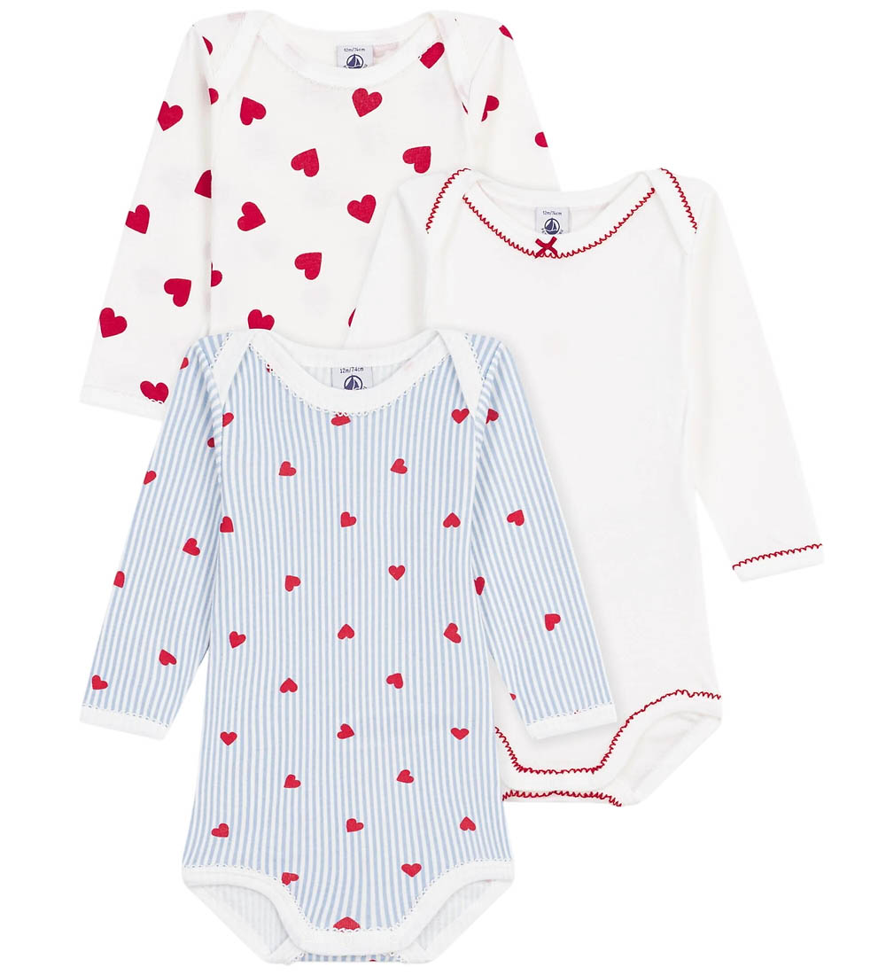 Petit Bateau Bodys l/ä - 3er-Pack - Blau/Weiß/Rot - Petit Bateau - 24 mt - Body L/Ä Petit Bateau Bodys l/ä - 3er-Pack - Blau/Weiß/Rot - Petit Bateau - 24 mt - Body L/Ä von Petit Bateau