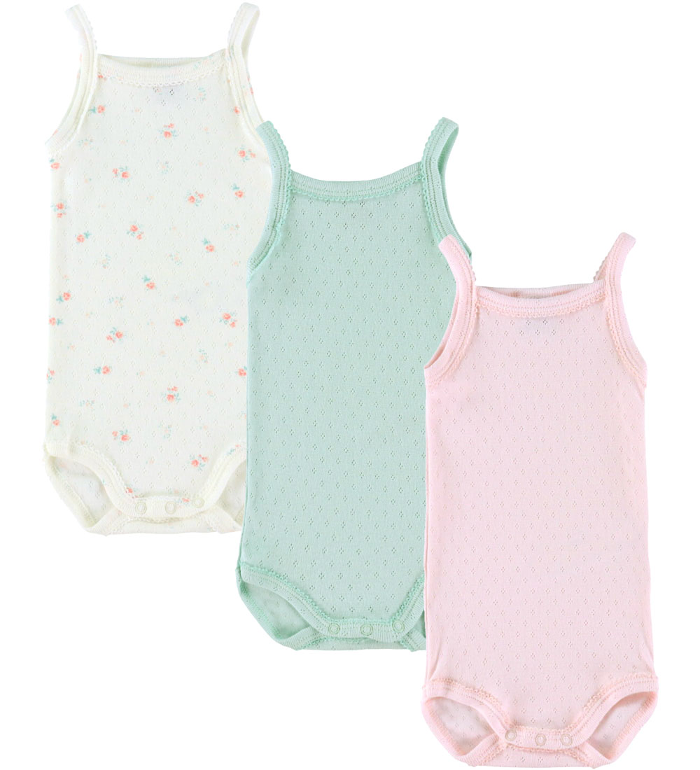 Petit Bateau Bodys ohne Ärmel - 3er-Pack - Rosa/Weiß/Grün m. Loc - Petit Bateau - 3 mt - Body ärmellos Petit Bateau Bodys ohne Ärmel - 3er-Pack - Rosa/Weiß/Grün m. Loc - Petit Bateau - 3 mt - Body ärmellos von Petit Bateau