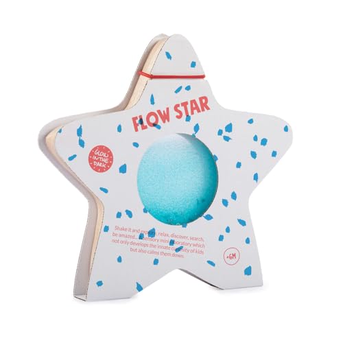 Petit Boum Sensorischer Stern Flow Star Holz - Stern, Pailletten, Fluiden, Holzrahmen - TOYS_AND_GAMES - Unisex - Little Kid, Toddler von PETIT BOUM