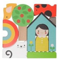 At Home Mini Wooden Puzzle von Petit Collage