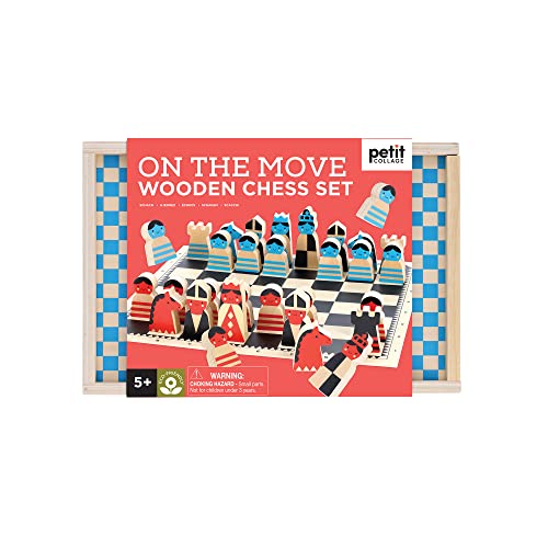 On The Move Wooden Chess Set von Petit Collage