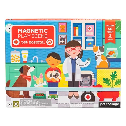 PETIT COLLAGE 8074 Pet Hospital Magnetic Play Scene Magnetspiel Tierklinik, Mehrfarbig PETIT COLLAGE 8074 Pet Hospital Magnetic Play Scene Magnetspiel Tierklinik, Mehrfarbig von Petit Collage