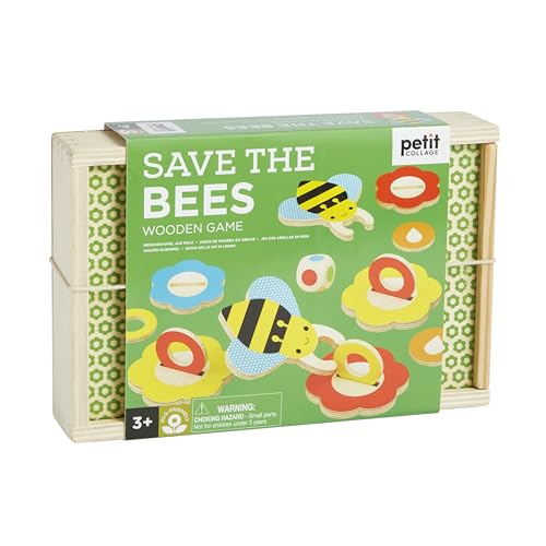 Petit Collage 5055923790014 Rettet die Bienen, Save The Bees Holzspiel von Petit Collage