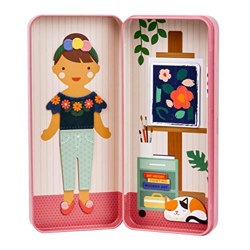 Petit Collage 8754461 Magnetspiel, Dress up Künstlerin, magnetisches Anziehpuppen-Spielset, für Kinder ab 4 Jahren, Rose Petit Collage 8754461 Magnetspiel, Dress up Künstlerin, magnetisches Anziehpuppen-Spielset, für Kinder ab 4 Jahren, Rose von Petit Collage