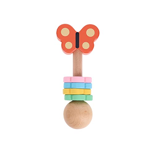 Petit Collage Butterfly Wooden Shaker von Petit Collage