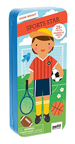 Shine Bright Sports Star: 25+ Pieces Magnetic Dress Up von Petit Collage