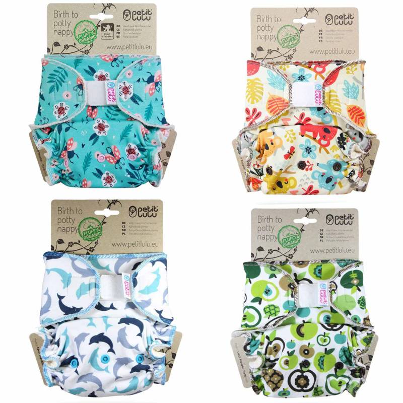 Petit Lulu Fluffy Organic XL Höschenwindel-Sparpaket (Klett) - von Petit Lulu