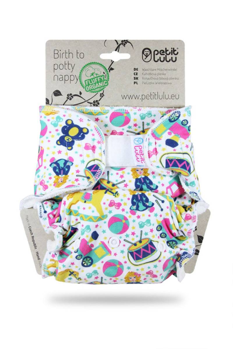 Petit Lulu Höschenwindel Fluffy Organic One Size (Klett) - Toy Heaven von Petit Lulu